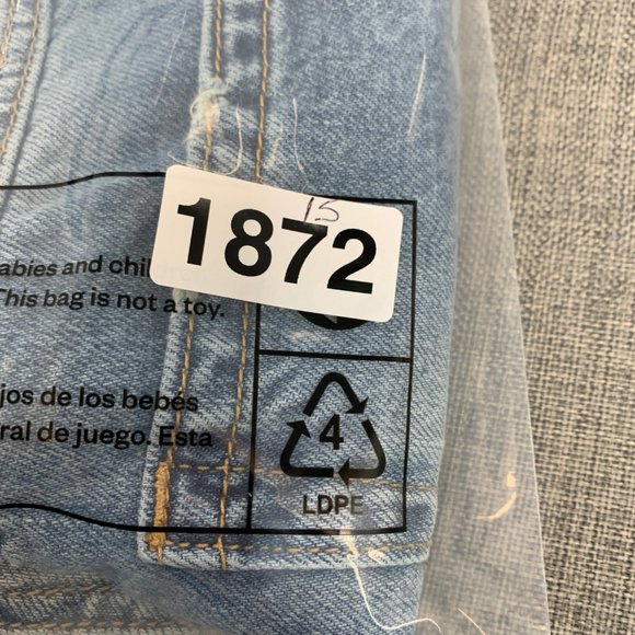 Vanilla Star Festival Short Jean Shorts 100% Cotton W/ Fringe‎ Distressed Size 7 - Picture 12 of 12